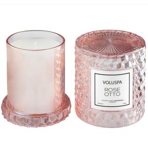 Brand new Voluspa Rose Otto candle 8.5 oz